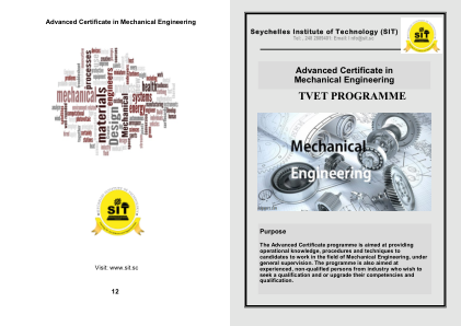 Advanced Certificate in Mechanical Engineering